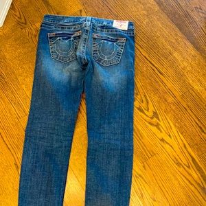 True religion. Stella low rise skinny jeans.